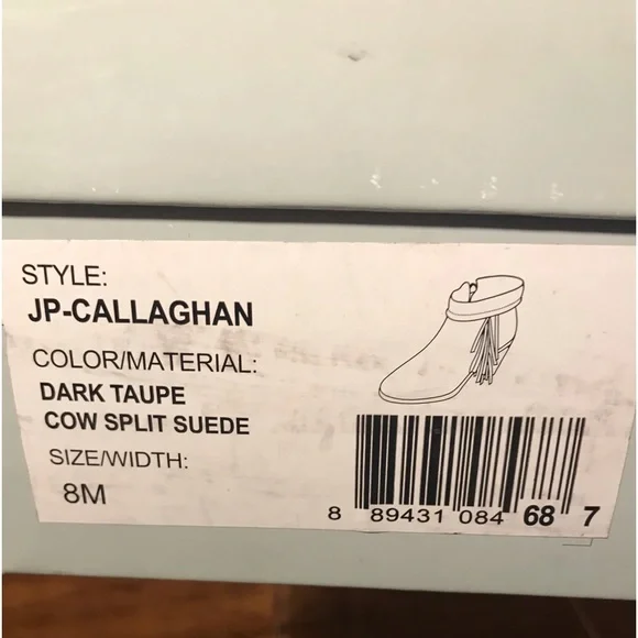 Jessica Simpson JP-Callaghan Booties, Color: Taupe, Cow Split SUEDE, Booties, 8M - Picture 11 of 11